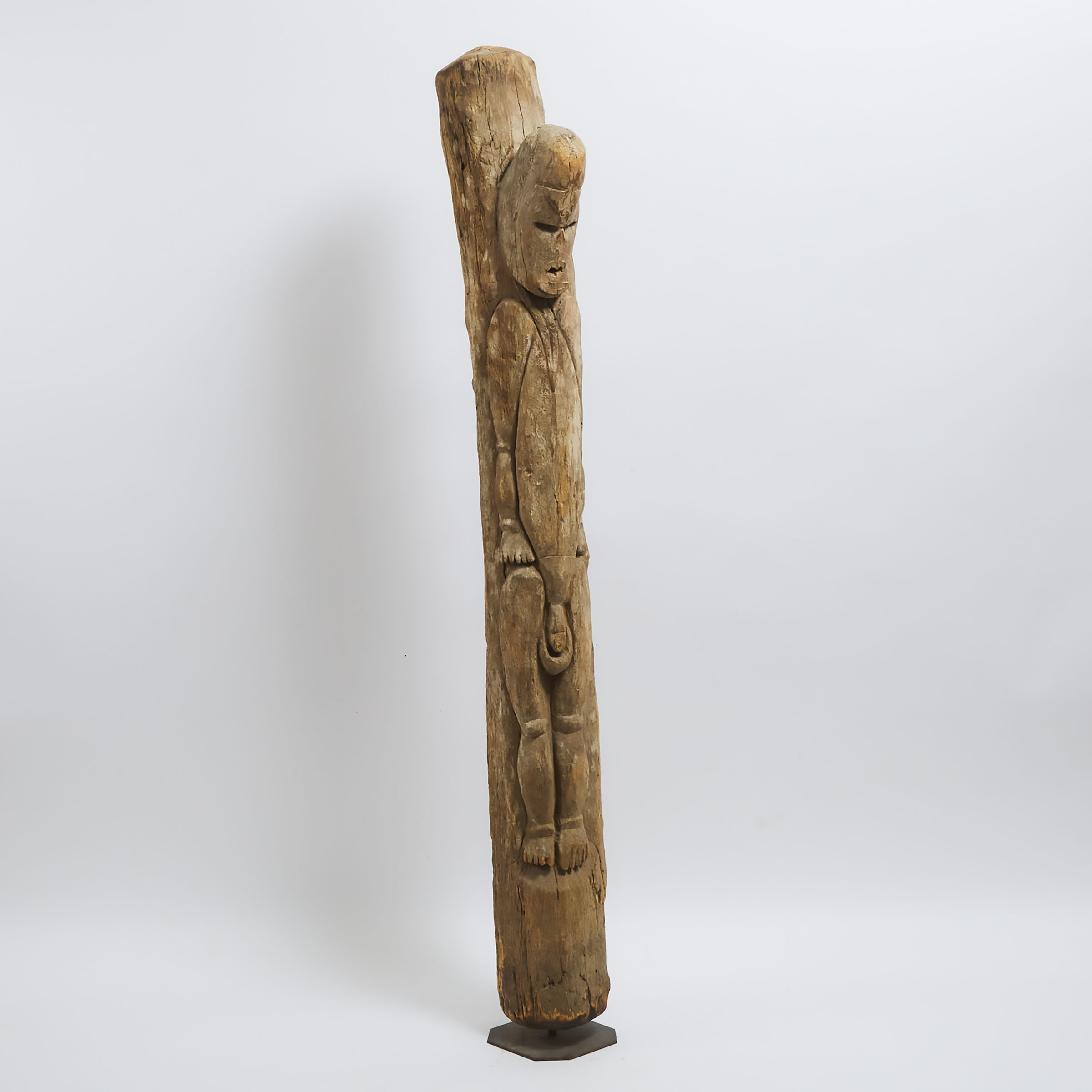Large Abelam Carved Wood Figural