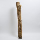 Large Abelam Carved Wood Figur