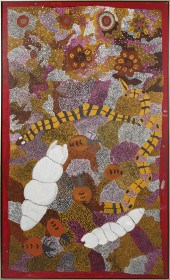 LARGE ABORIGINAL ANIMAL SCENEL