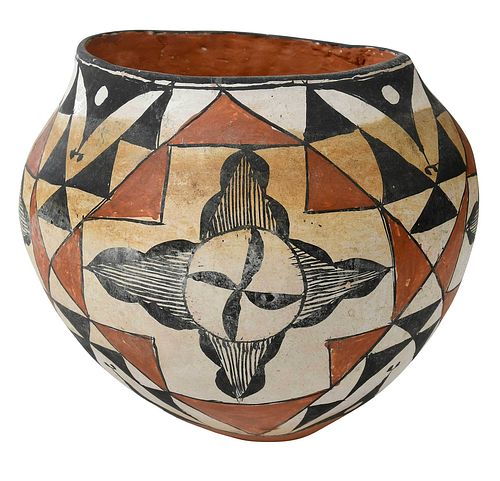 LARGE ACOMA PUEBLO POLYCHROME