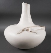 LARGE ACOMA PUEBLO POTTERY VAS