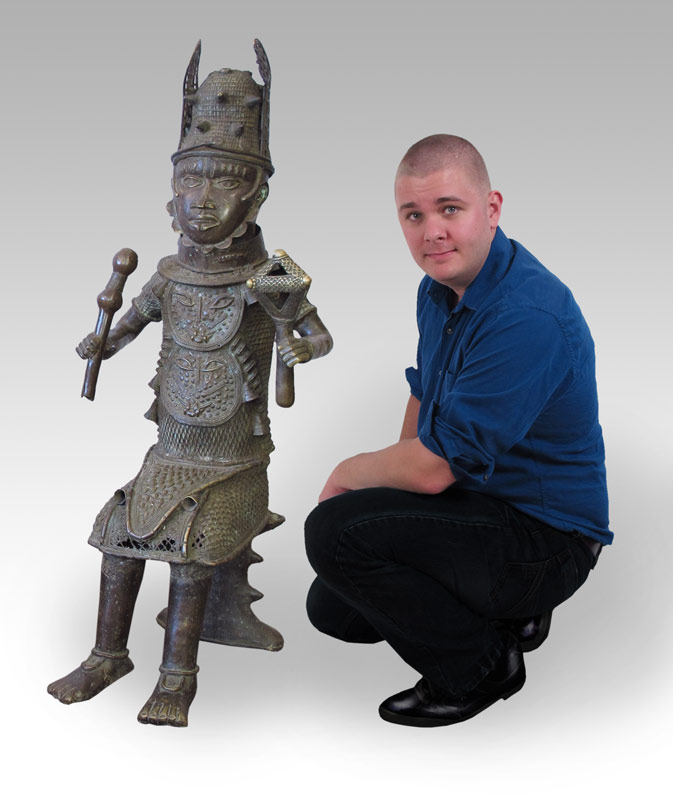 LARGE AFRICAN BENIN FIGURE