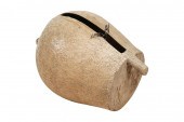 LARGE AFRICAN CARVED WOOD DRUM
