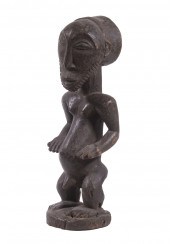 LARGE AFRICAN CARVED WOOD FIGU