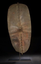 Large African Cured Leather El