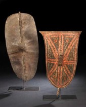 Large African Cured Leather Wa