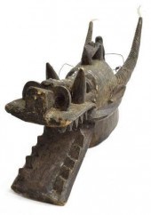LARGE AFRICAN SENUFO FIRE SPIT