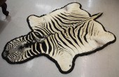 LARGE AFRICAN ZEBRA SKIN FLOOR