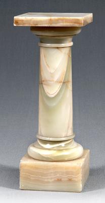 Large alabaster pedestal, revolving