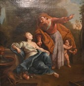 LARGE ALLEGORICAL SCENE SHOWIN