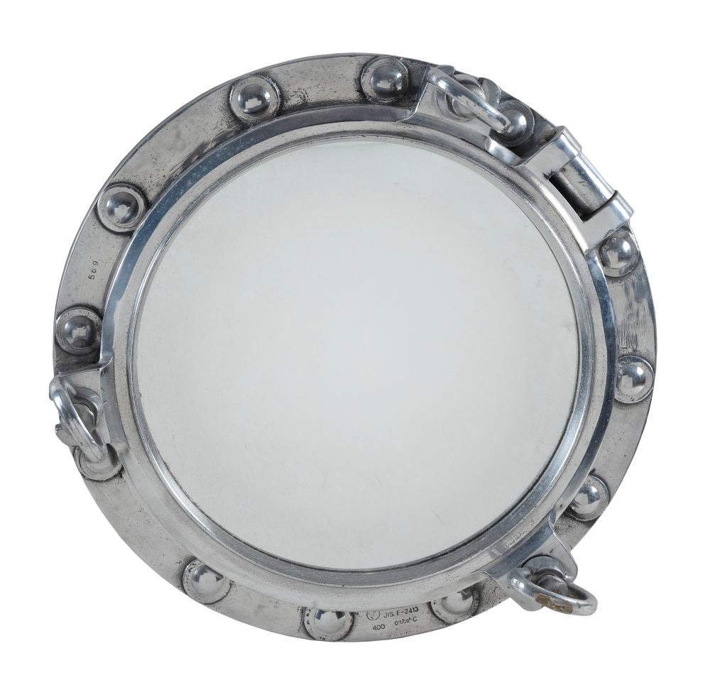 LARGE ALUMINUM PORTHOLE 20TH