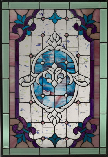 Large American Beveled, Stained and