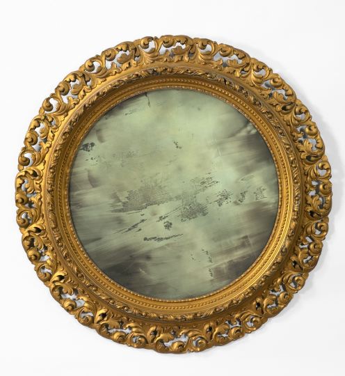 Large American Carved Giltwood