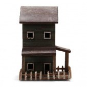 LARGE AMERICAN FOLK ART BIRDHO