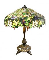 LARGE AMERICAN LEADED GLASS PE