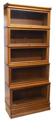 LARGE AMERICAN OAK FIVE STACK