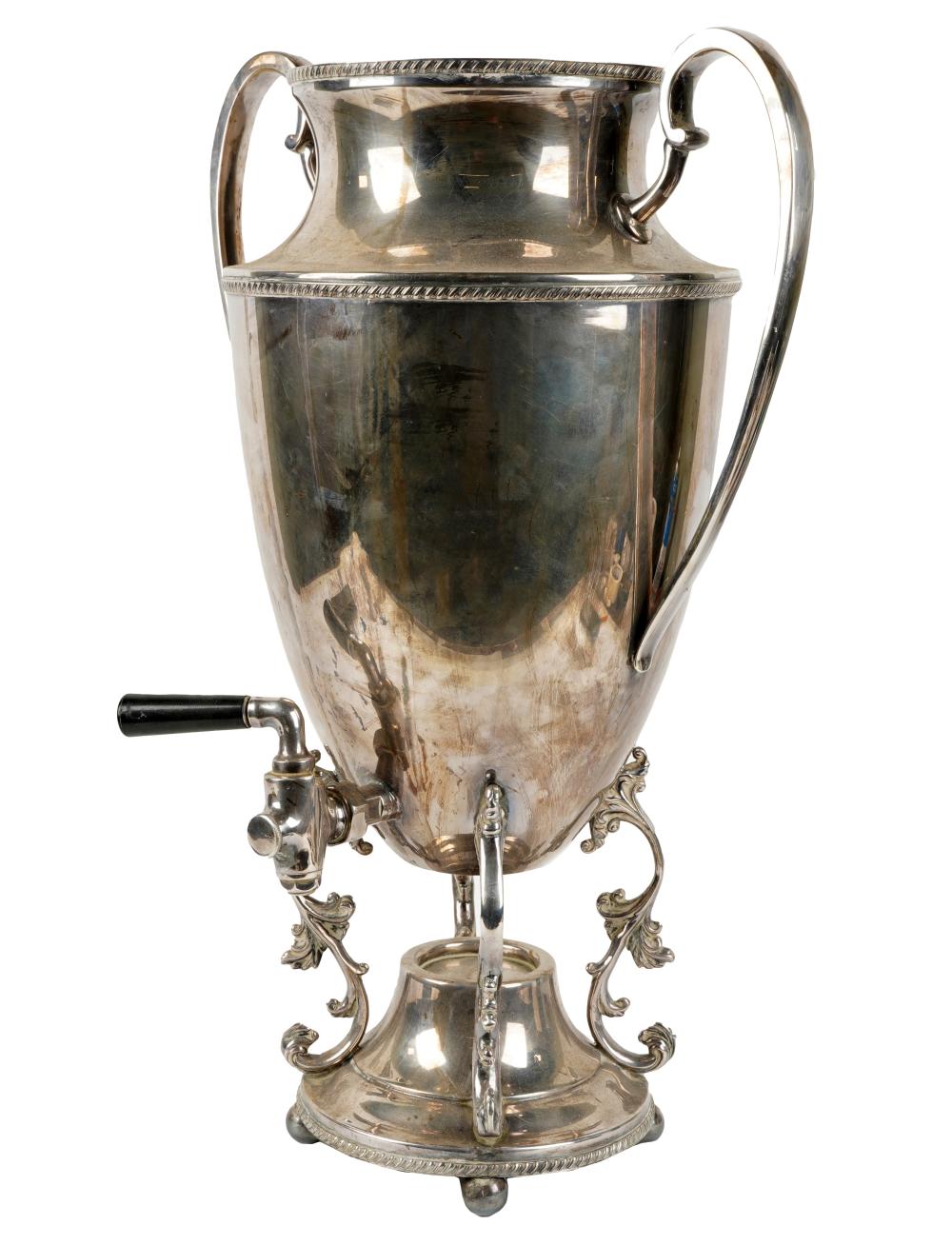LARGE AMERICAN SILVER-PLATE HOT