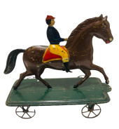 LARGE AMERICAN TIN EQUESTRIAN