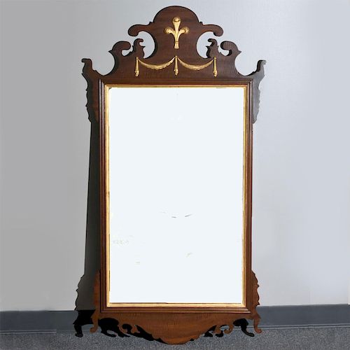 LARGE AMERICANA WOOD FRAMED