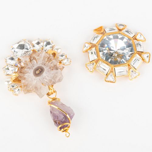 LARGE AMETHYST AND JEWELED