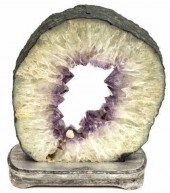 LARGE AMETHYST GEODE SPECIMAN,