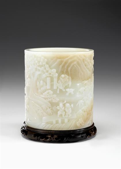 Large and fine Chinese white jade