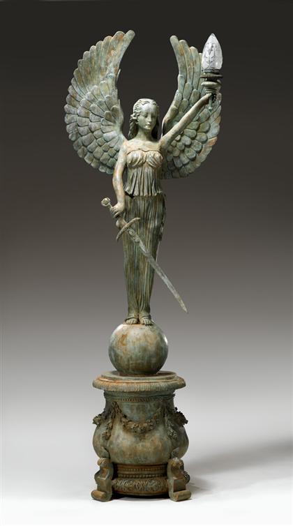 Large and impressive patinated