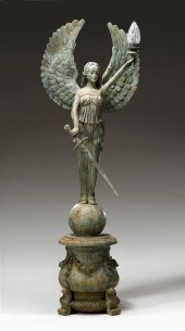 Large and impressive patinated