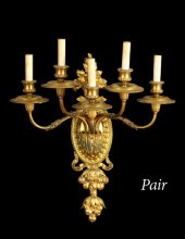 Large and Weighty Pair of Gilt