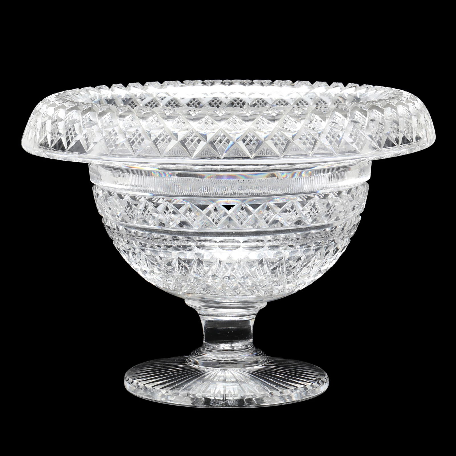 LARGE ANGLO IRISH CUT GLASS