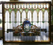 Large antique advertising lead