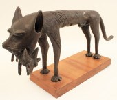 LARGE ANTIQUE AFRICAN BRONZE S