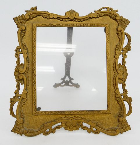 LARGE ANTIQUE BRASS PICTURE