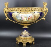 LARGE ANTIQUE BRONZE MOUNTED S