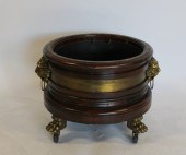 LARGE ANTIQUE BRONZE MOUNTED W