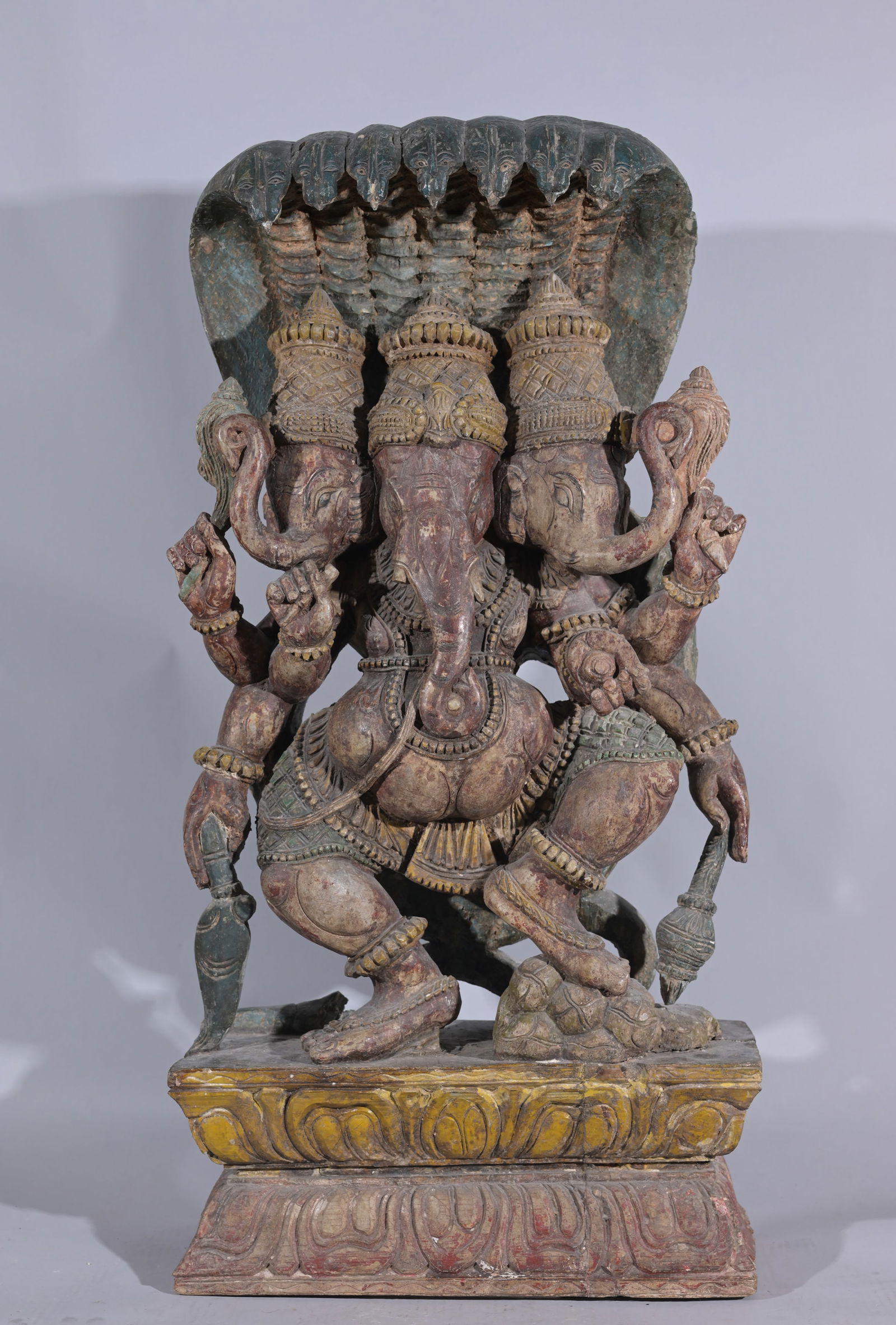 LARGE ANTIQUE CARVED/POLYCHROME