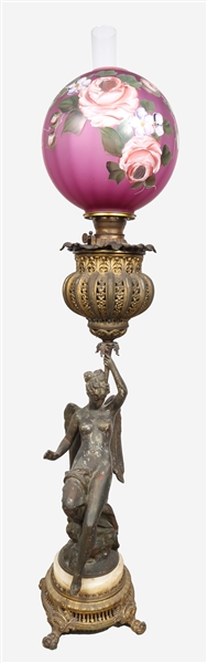 Large antique cast metal and