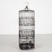 LARGE ANTIQUE CHINESE BAMBOO B
