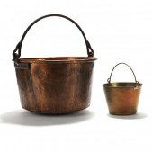 LARGE ANTIQUE COPPER CAULDRON