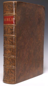 LARGE ANTIQUE ENGLISH LEATHER-