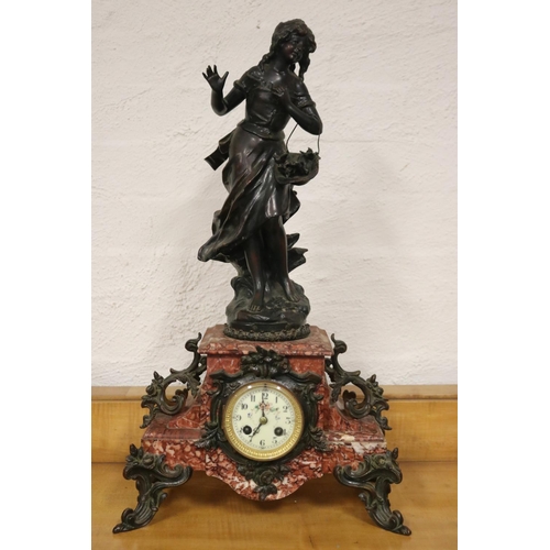 Large antique French bronzed