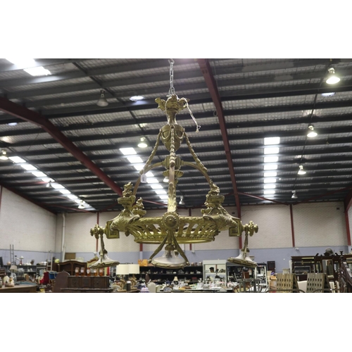 Large antique French gilt bronze
