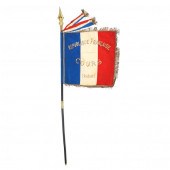 LARGE ANTIQUE FRENCH SILK TRIC
