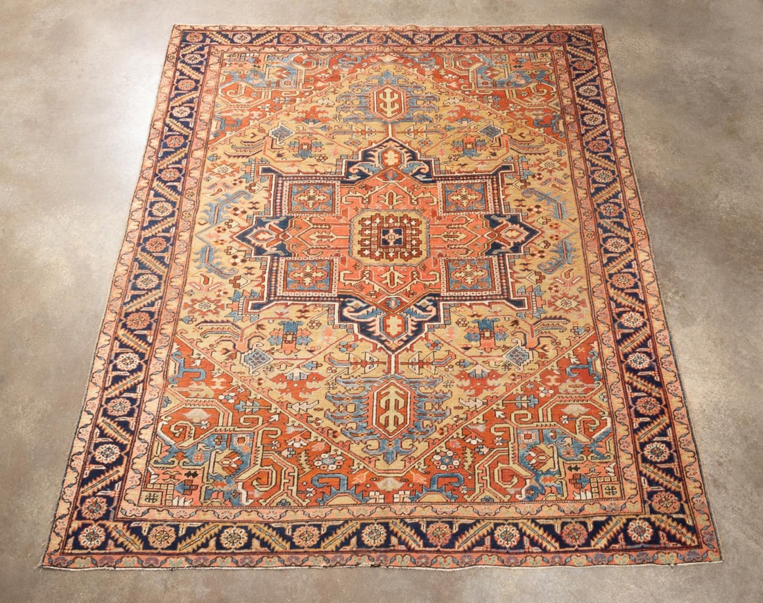 LARGE ANTIQUE HAND KNOTTED