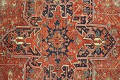 LARGE ANTIQUE HERIZ CARPETLarg