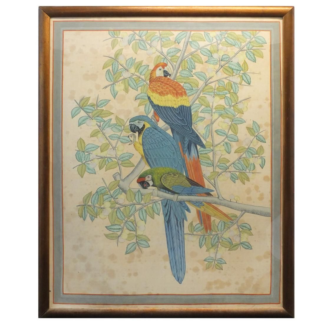 LARGE ANTIQUE OIL PAINTING ON