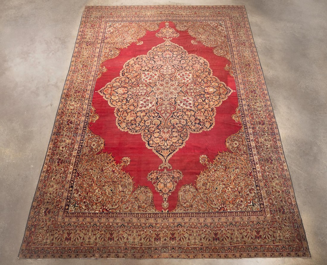 LARGE ANTIQUE PERSIAN HANDMADE