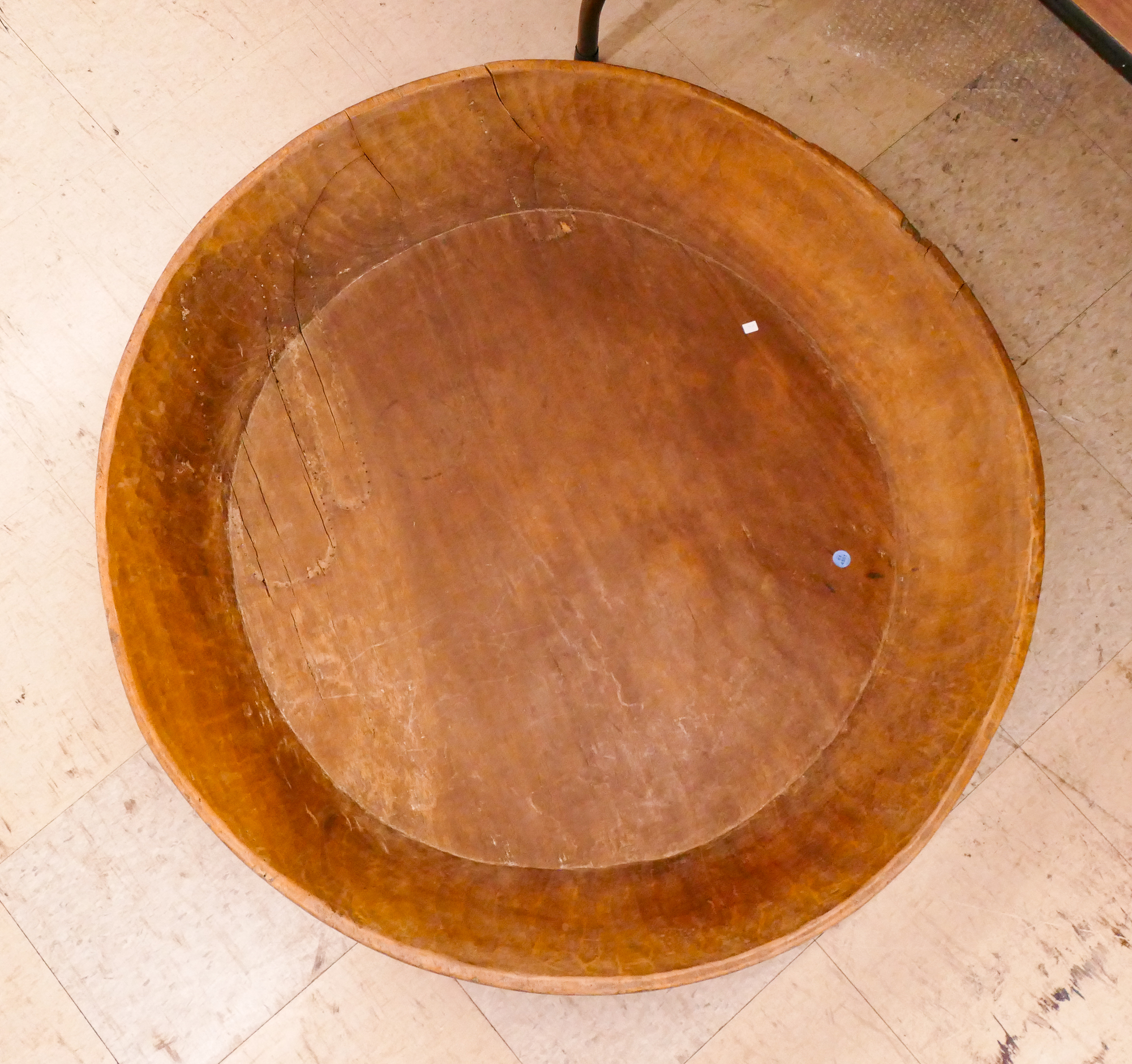 Large Antique Primitive Low Food