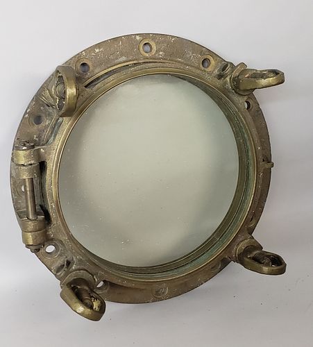 LARGE ANTIQUE SOLID BRASS SHIP'S