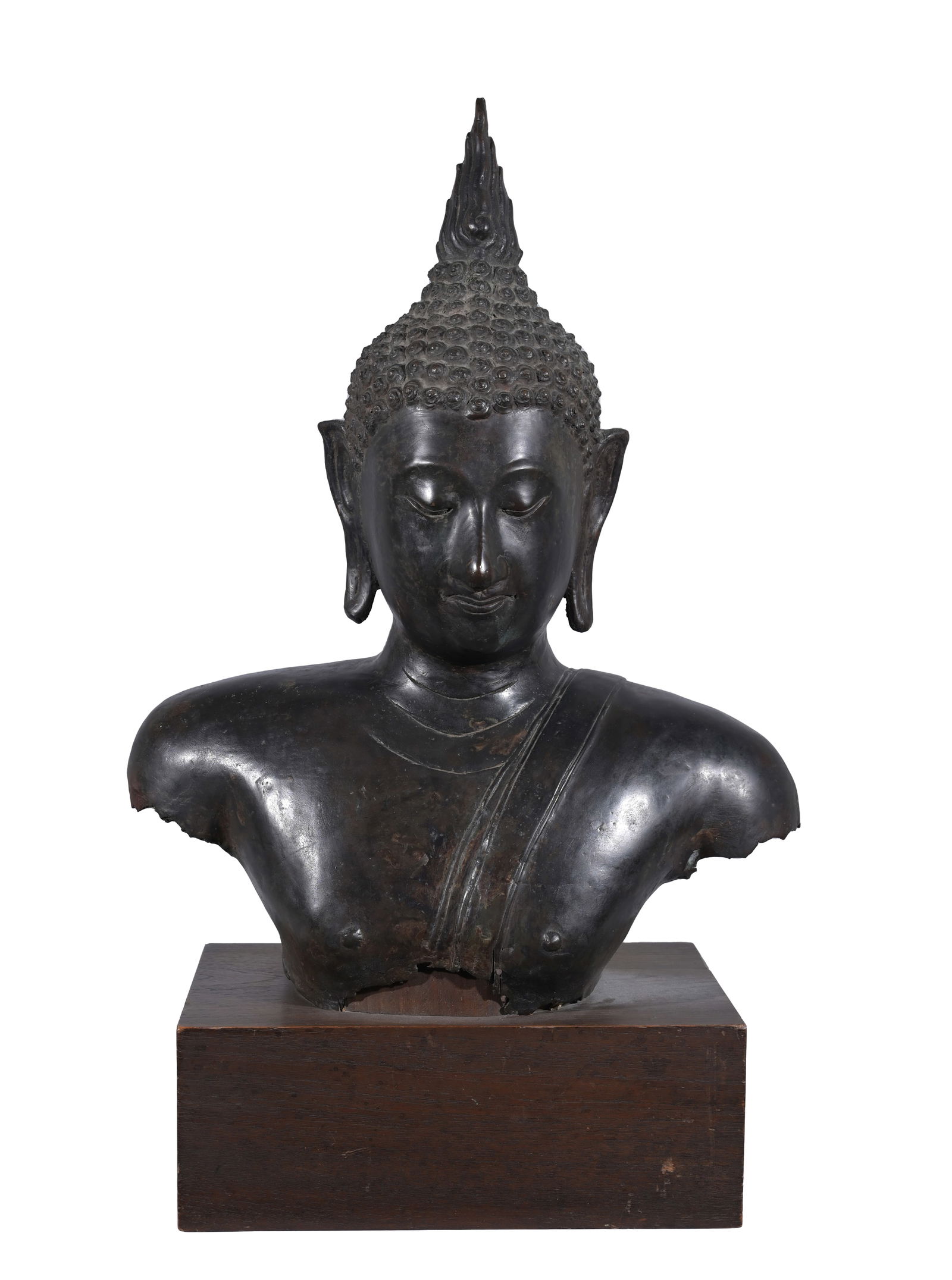 LARGE ANTIQUE SUKHOTHAI BUDDHA